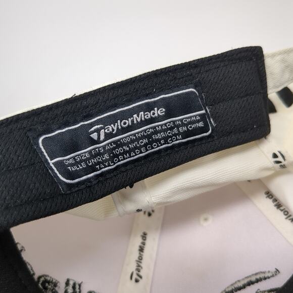 TaylorMade Tour Preferred Slideback Baseball Cap White One Size Embroidered - Picture 9 of 9